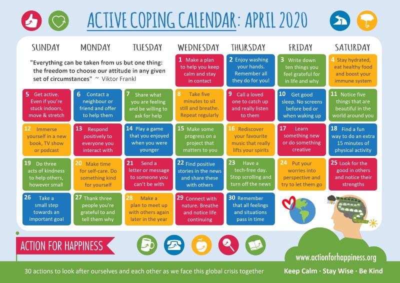 Active Coping Calendar