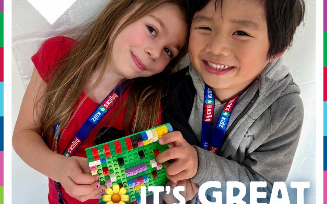 Warm Spring Days are PERFECT to Create with Mates at BRICKS 4 KIDZ! 🌼 😎 🚀